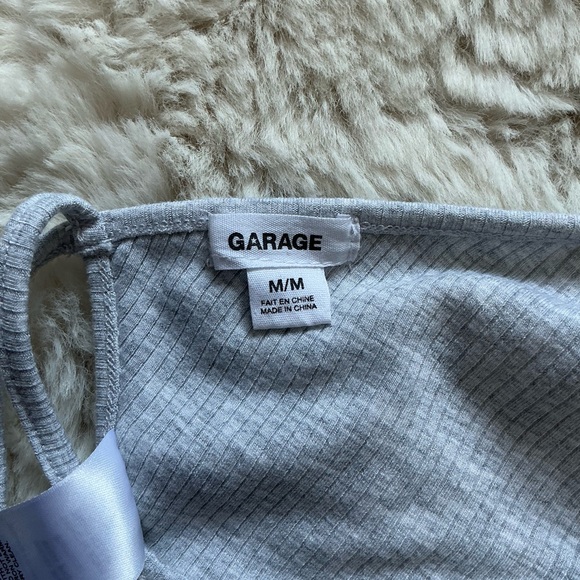 Garage Light Gray Ribbed Bra Top - Picture 3 of 4